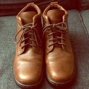 Light Brown Leather Ankle Boots